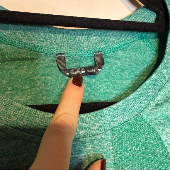 OISELLE Flyte Long Sleeve Shirt Shelly Green Seamless Birds Sz Med - Picture 4 of 5